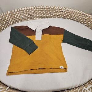 GAP Kids Polo Shirt in Brown, Green, and Yellow